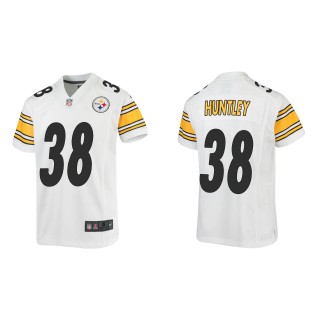 Youth Pittsburgh Steelers Jason Huntley White Game Jersey