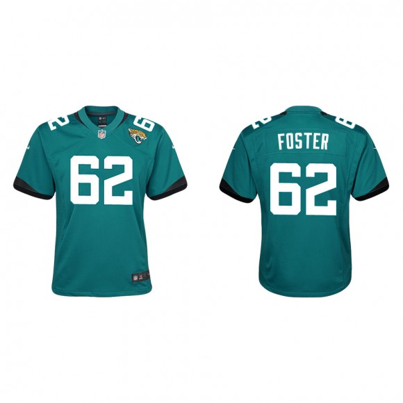 Youth Jaguars Javon Foster Teal Game Jersey