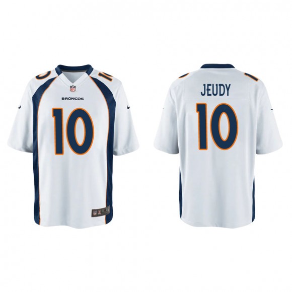 Youth Jerry Jeudy Denver Broncos White Game Jersey