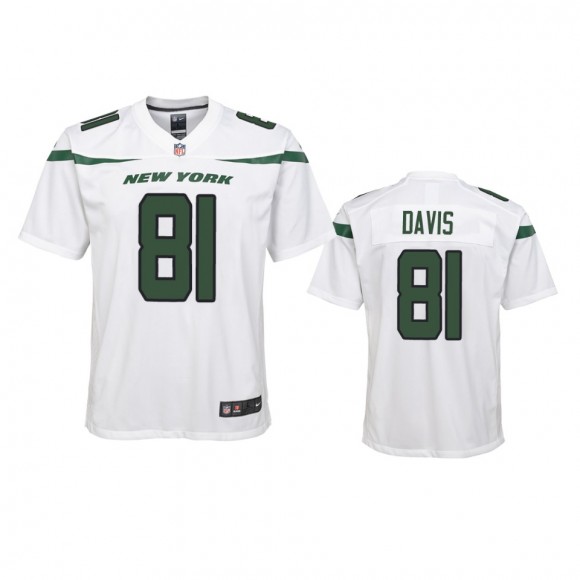 Youth Jets Corey Davis White Game Jersey