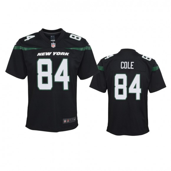 Youth Jets Keelan Cole Black Game Jersey