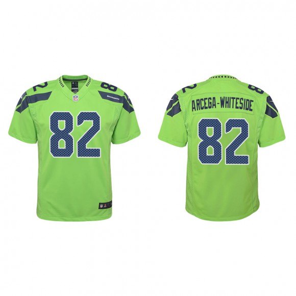 Youth Seattle Seahawks JJ Arcega-Whiteside Green Alternate Game Jersey