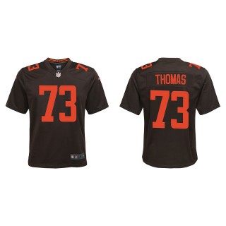 Youth Cleveland Browns Joe Thomas Brown Alternate Game Jersey