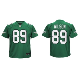 Youth Eagles Johnny Wilson Kelly Green Alternate Game Jersey