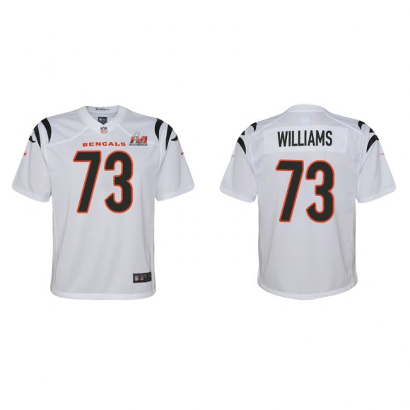 Youth Super Bowl LVI Jonah Williams Bengals White Game Jersey