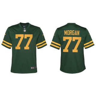 Youth Packers Jordan Morgan Green Alternate Game Jersey