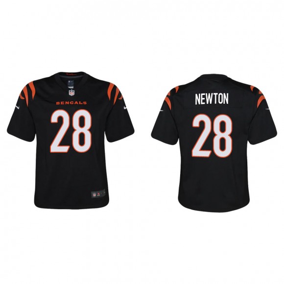 Youth Bengals Josh Newton Black Game Jersey