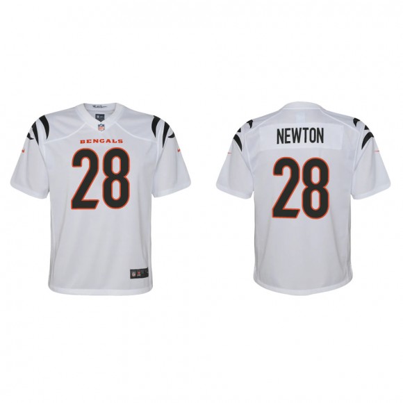 Youth Bengals Josh Newton White Game Jersey