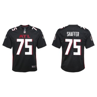 Youth Falcons Justin Shaffer Black 2022 NFL Draft Game Jersey
