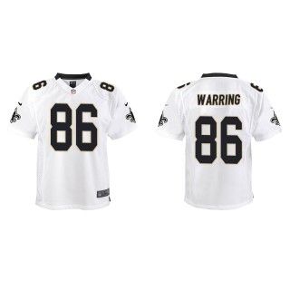 Youth New Orleans Saints Kahale Warring White Game Jersey