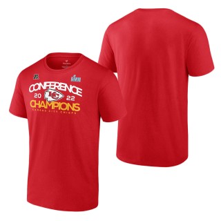 Youth Kansas City Chiefs Red 2022 AFC Champions Shadow T-Shirt