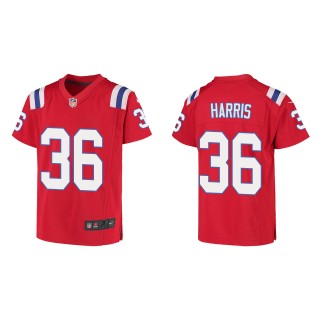 Youth New England Patriots Kevin Harris Red Game Jersey