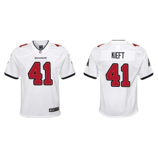 Youth Buccaneers Ko Kieft White 2022 NFL Draft Game Jersey