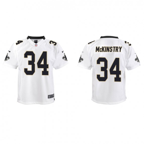 Youth Saints Kool-Aid McKinstry White Game Jersey