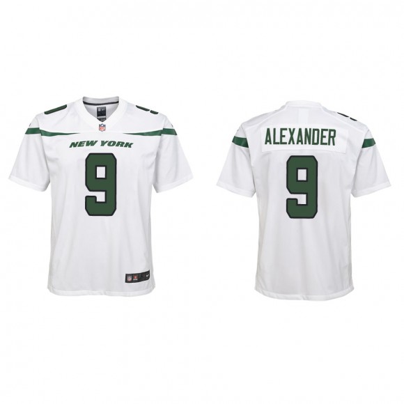 Youth New York Jets Kwon Alexander White Game Jersey