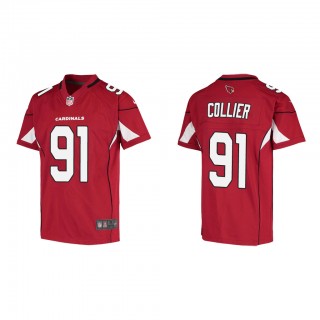 Youth L.J. Collier Cardinal Game Jersey