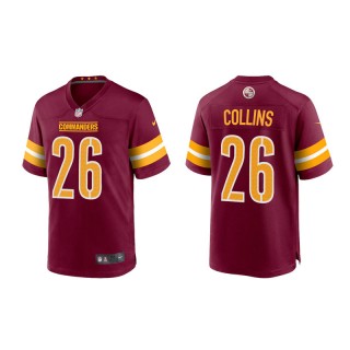 Landon Collins Commanders Game  Youth Burgundy Gold Jersey