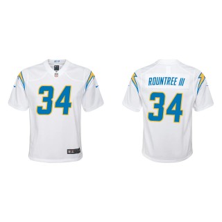 Youth Los Angeles Chargers Larry Rountree III White Game Jersey