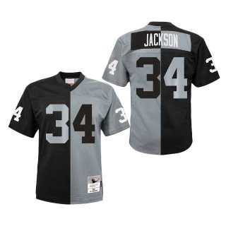 Youth Las Vegas Raiders Bo Jackson Mitchell & Ness Black Silver Split Legacy Jersey