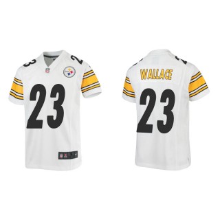 Youth Steelers Levi Wallace White Game Jersey
