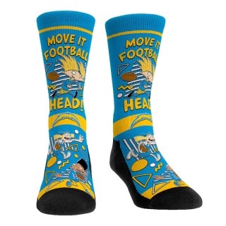 Youth Los Angeles Chargers NFL x Nickelodeon Hey Arnold Crew Socks