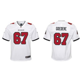 Youth Buccaneers Luke Goedeke White 2022 NFL Draft Game Jersey