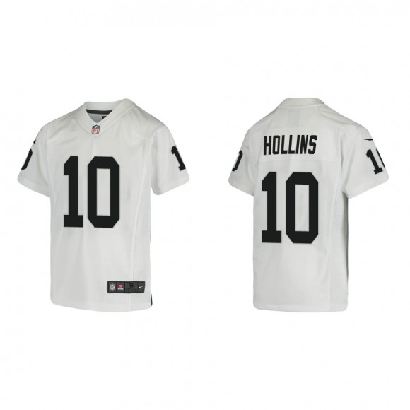 Youth Las Vegas Raiders Mack Hollins White Game Jersey