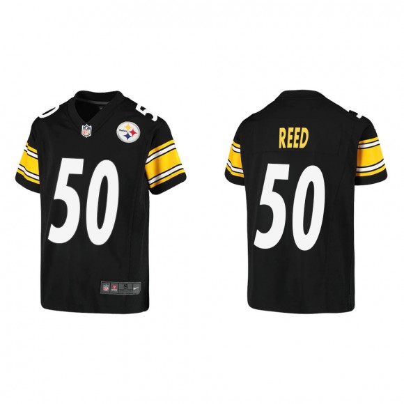 Youth Pittsburgh Steelers Malik Reed Black Game Jersey