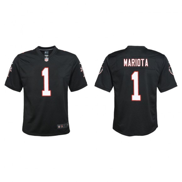 Youth Falcons Marcus Mariota Black Throwback Game Jersey