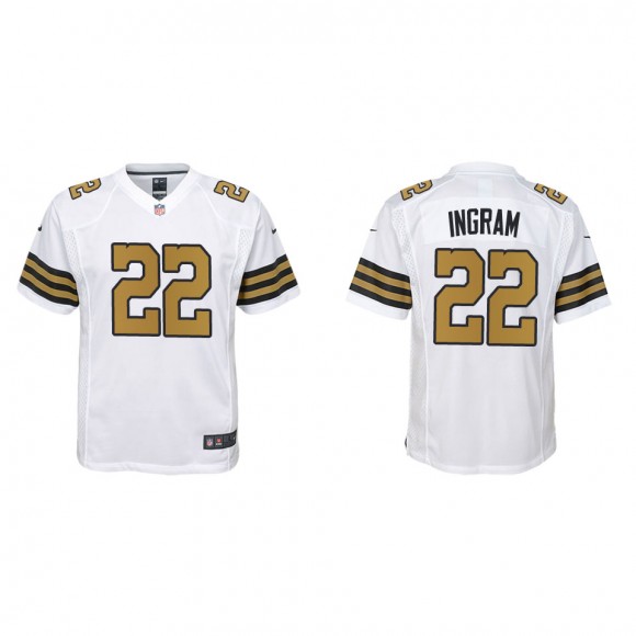 Youth New Orleans Saints Mark Ingram White Alternate Game Jersey