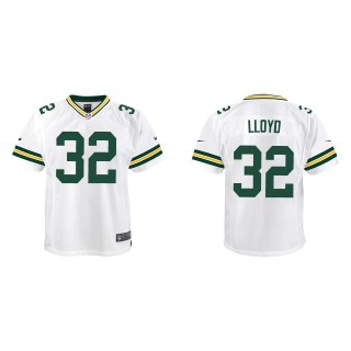 Youth Packers MarShawn Lloyd White Game Jersey