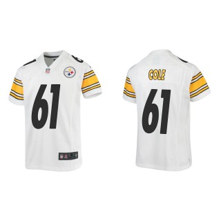 Youth Pittsburgh Steelers Mason Cole White Game Jersey