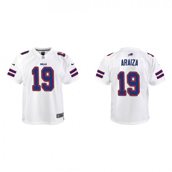 Youth Bills Matt Araiza White Game Jersey