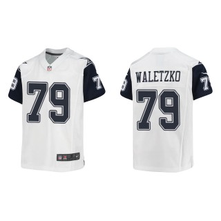 Youth Dallas Cowboys Matt Waletzko White Alternate Game Jersey