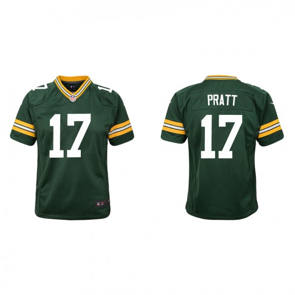 Youth Packers Michael Pratt Green Game Jersey