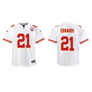 Youth Mike Edwards White Game Jersey