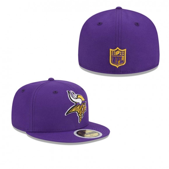 Youth Minnesota Vikings Purple Main Fitted Hat