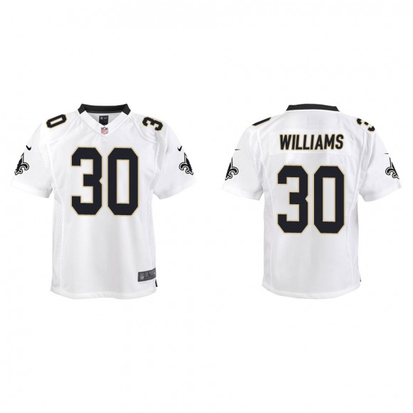Youth Saints Jamaal Williams White Game Jersey