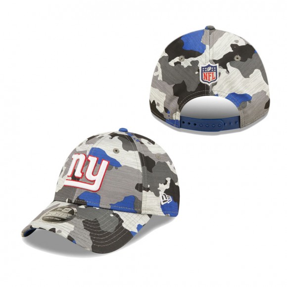 Youth New York Giants Camo 2022 NFL Training Camp Official 9FORTY Adjustable Hat