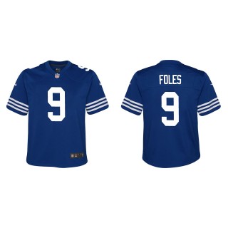 Youth Indianapolis Colts Nick Foles Royal Alternate Game Jersey