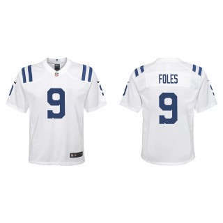 Youth Indianapolis Colts Nick Foles White Game Jersey