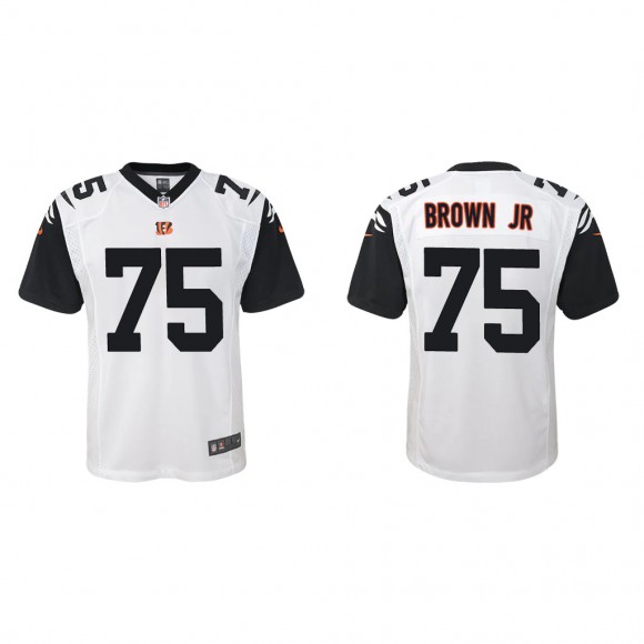 Youth Orlando Brown Jr. White Alternate Game Jersey