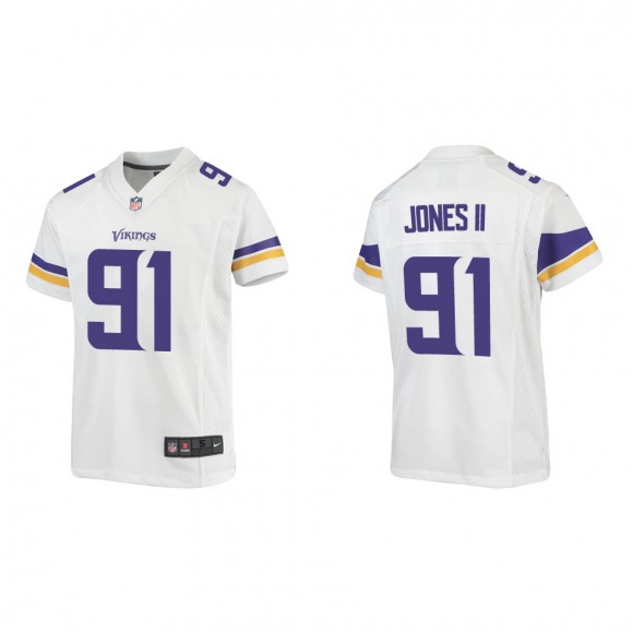 Youth Minnesota Vikings Patrick Jones II White Game Jersey