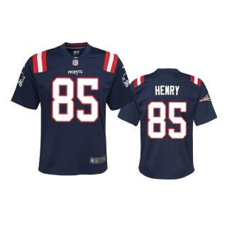 Youth Patriots Hunter Henry Navy Game Jersey