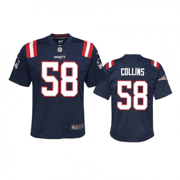 Youth Patriots Jamie Collins Navy Game Jersey