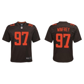 Youth Browns Perrion Winfrey Brown Alternate Game Jersey