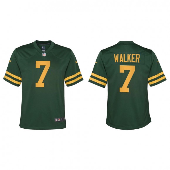 Youth Packers Quay Walker Green 2022 NFL Draft Alternate Game Jersey