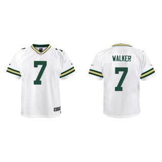 Youth Packers Quay Walker White 2022 NFL Draft Game Jersey