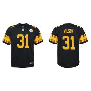 Youth Pittsburgh Steelers Quincy Wilson Black Alternate Game Jersey