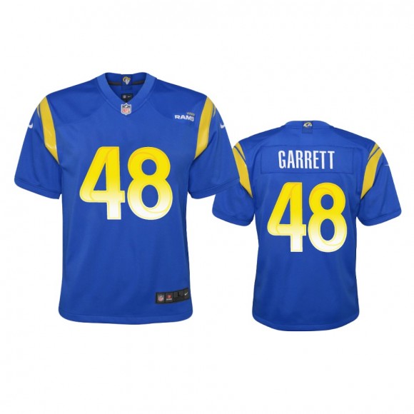 Youth Rams Chris Garrett Royal Game Jersey